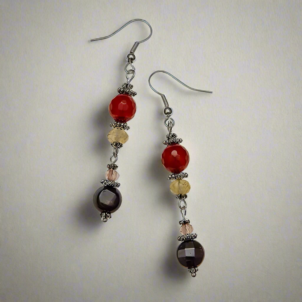 Fire Element Gemstone Earrings