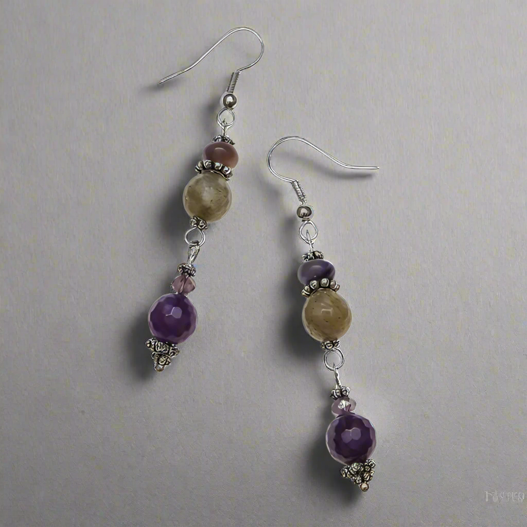 Hon-Sha-Ze-Sho-Nen Gemstone Earrings