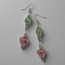 Air Element Gemstone Earrings - Aventurine & Lepidolite