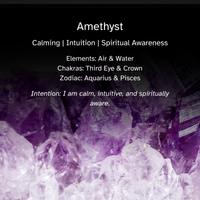 Individual Crystal Straw - Amethyst