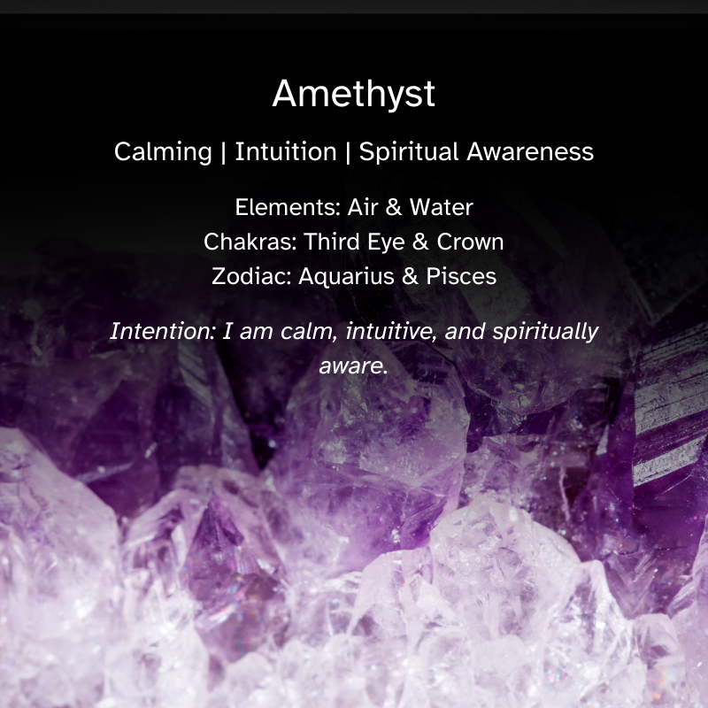 Individual Crystal Straw - Amethyst