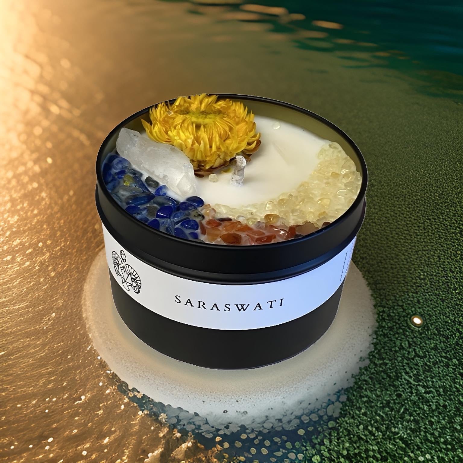 Saraswati Intention Candle