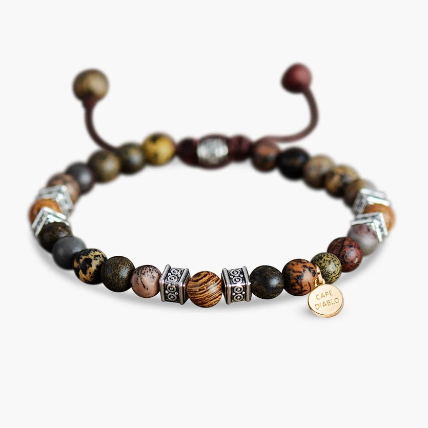 Adjustable Beaded Jasper bracelet