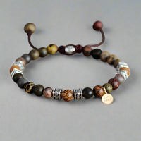 Adjustable Beaded Jasper bracelet