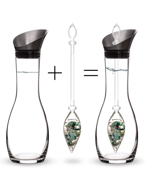 Combination of the era decanter and Vitality gemstone vial in the Decanter era set.